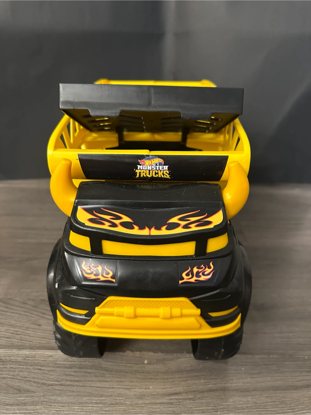 Hot Wheels Monster Trucks Yellow Carrier Toy