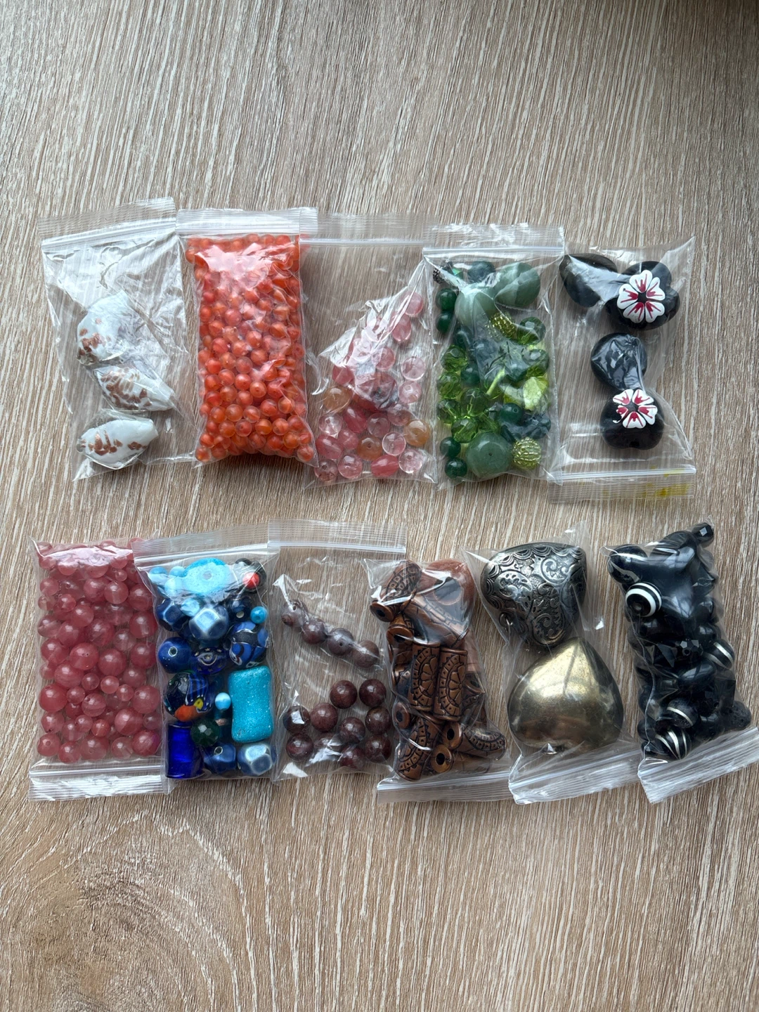 Assorted Vintage Beads and Charms for Crafting
