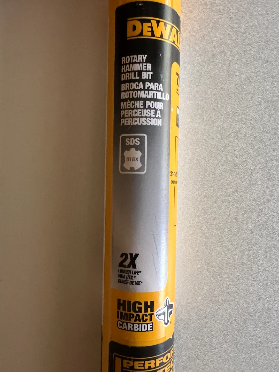 DEWALT 7/8" SDS Rotary Hammer Drill Bit 21-1/2" Length - photo 3
