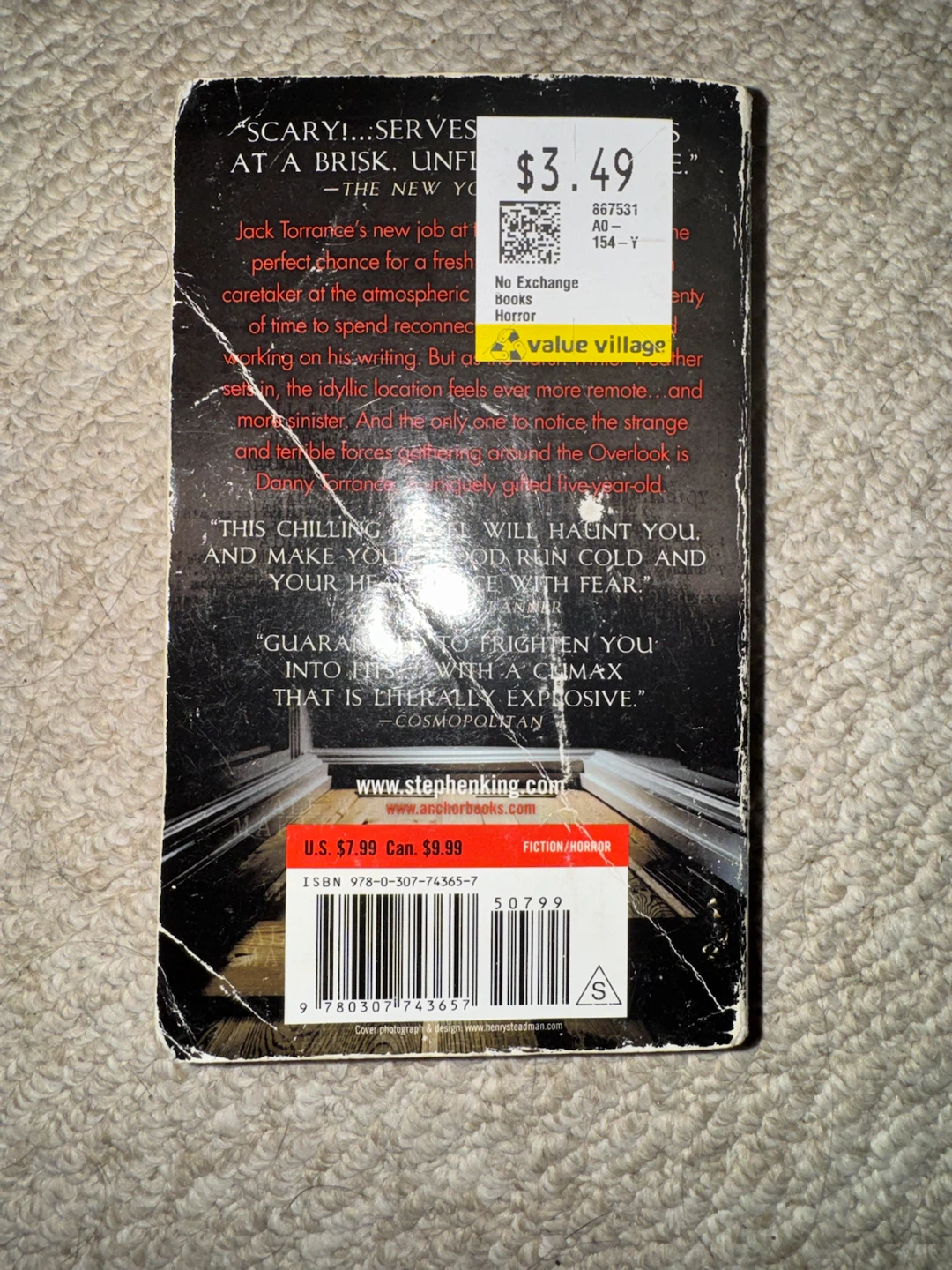 Stephen King The Shining Paperback Book - photo 3