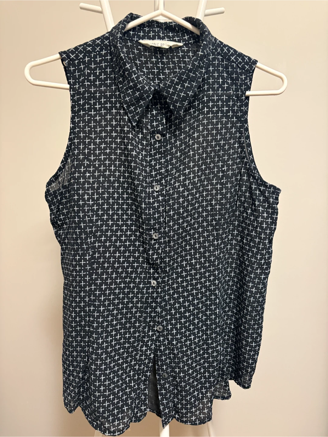 Nicole Bridger Sleeveless Silk Blouse Size 6