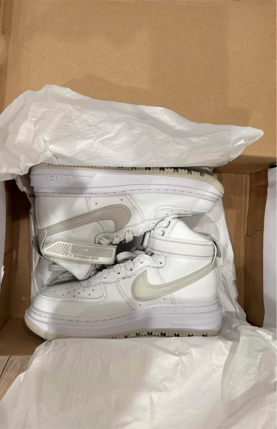 Nike Air Force 1 Boot Summit White/Light Bone-White - photo 2