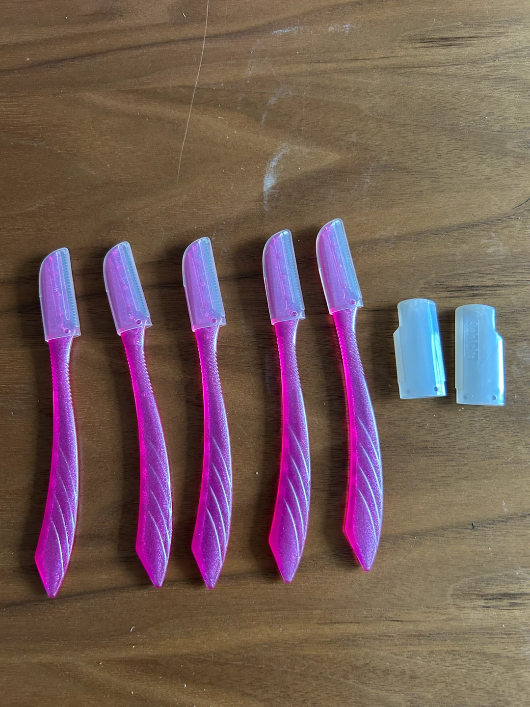 Pink Facial Razors for Women - Set of 5