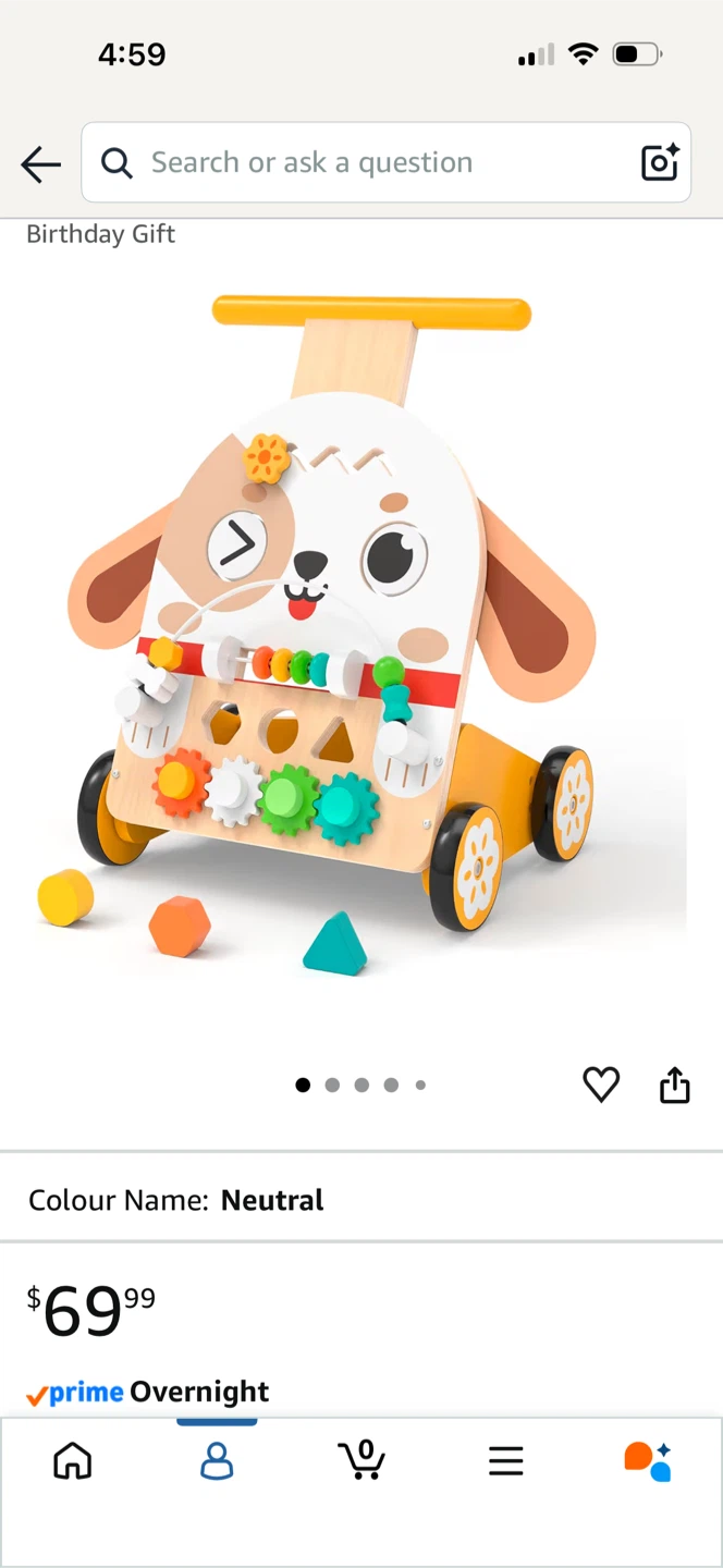 Wooden Puppy Baby Walker - photo 3