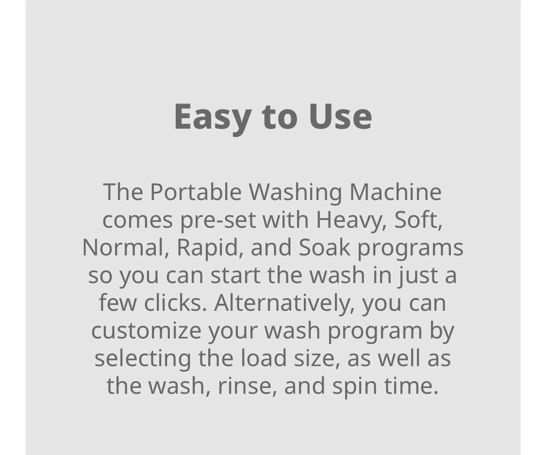 Comfee Portable Washing Machine 1 Cu.Ft. - photo 3