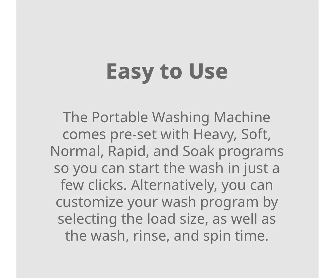 Comfee Portable Washing Machine 1 Cu.Ft. - photo 3