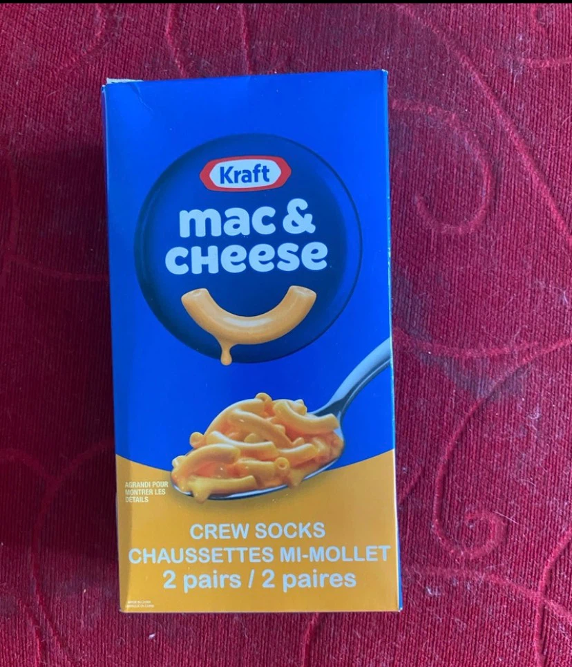 Kraft Mac & Cheese Crew Socks - 2 Pairs