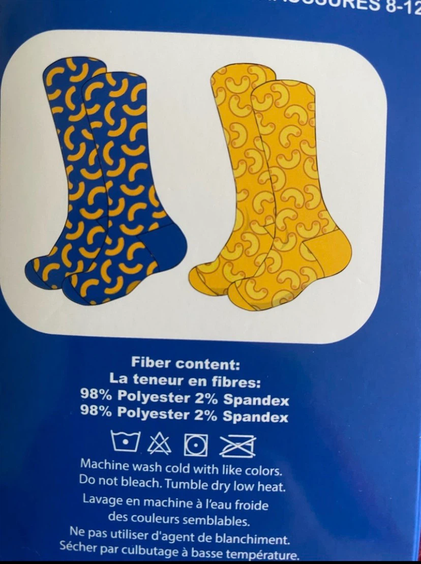 Kraft Mac & Cheese Crew Socks - 2 Pairs - photo 4