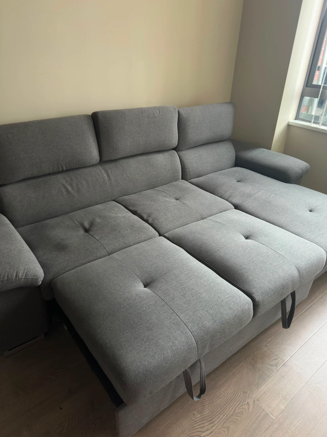 Grey Sectional Sofa Bed - photo 5