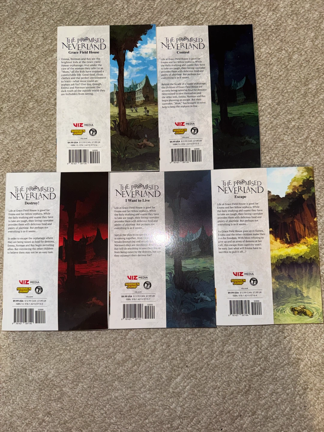 The Promised Neverland Manga Volumes 1-5 - photo 2