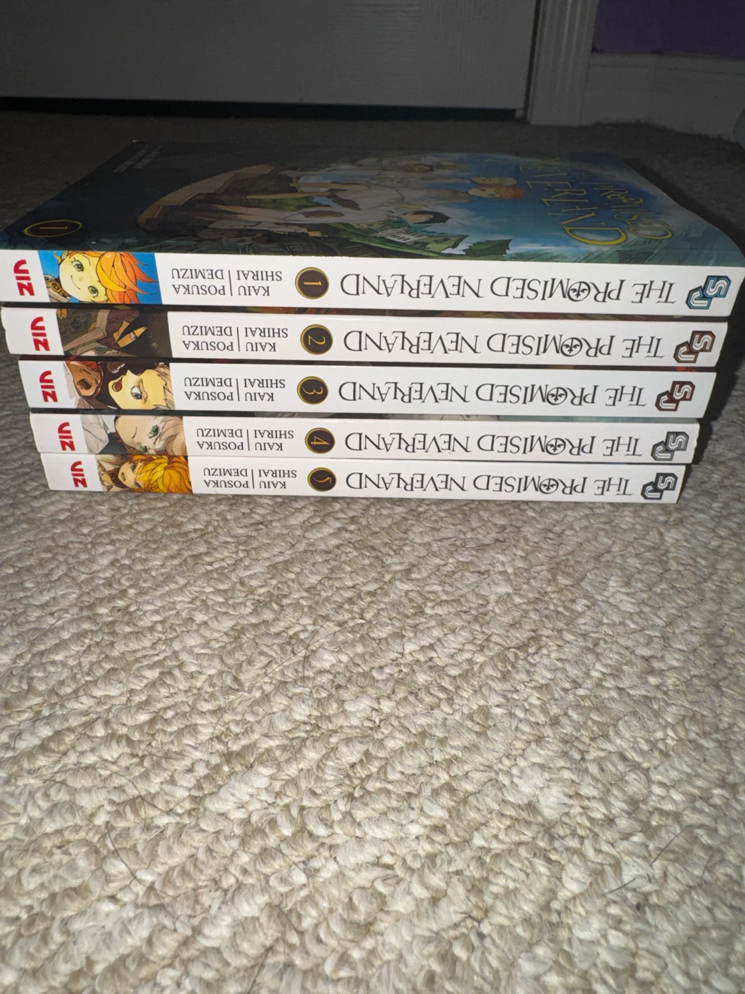 The Promised Neverland Manga Volumes 1-5 - photo 3