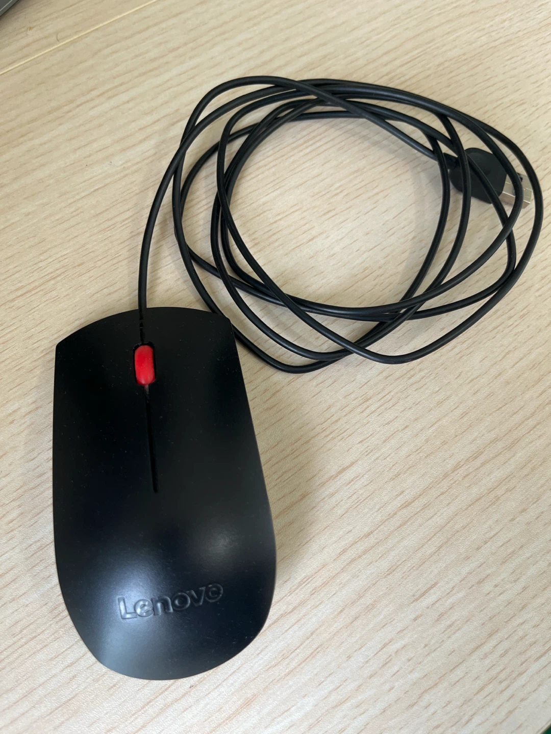 Lenovo Black USB Wired Computer Mouse - photo 2