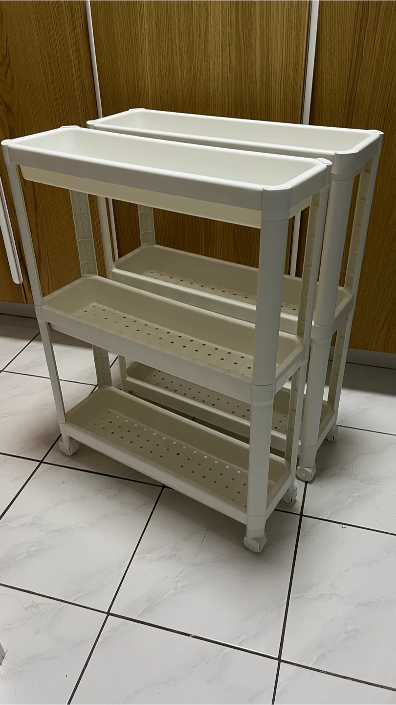 2 IKEA VESKEN Cart - White - photo 2