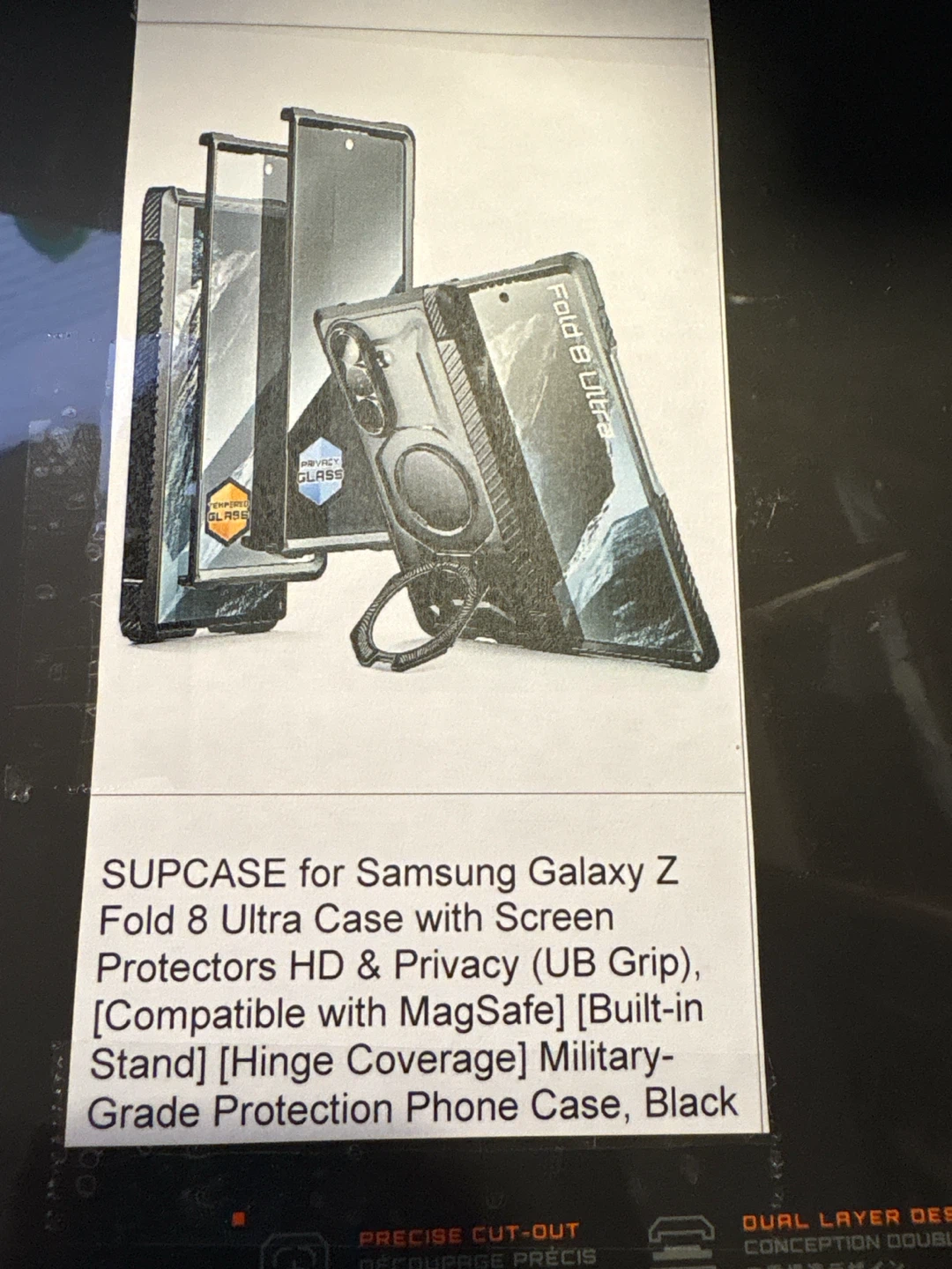 SUPCASE for Samsung Galaxy Z Fold 8 Ultra Phone Case Black