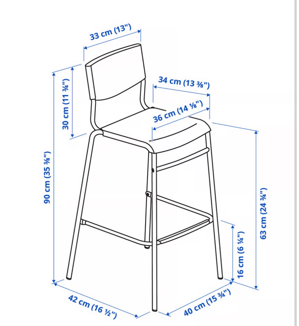 2 IKEA BAR STOOL - photo 2