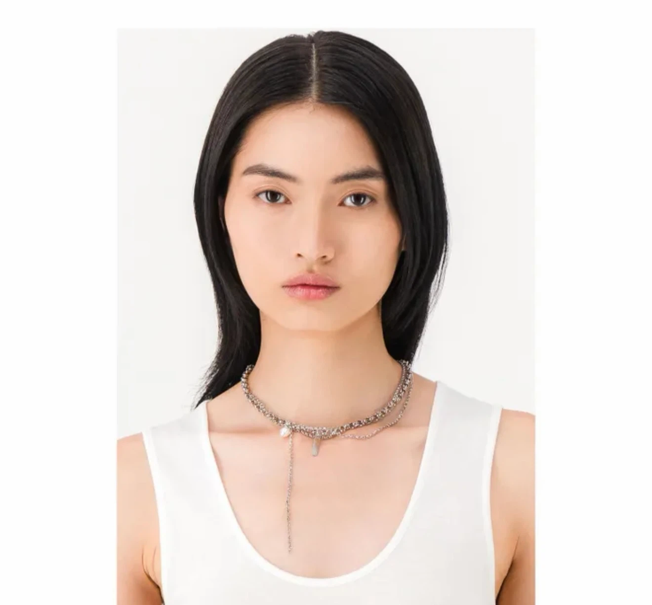 Justine Clenquet Silver Richie Necklace