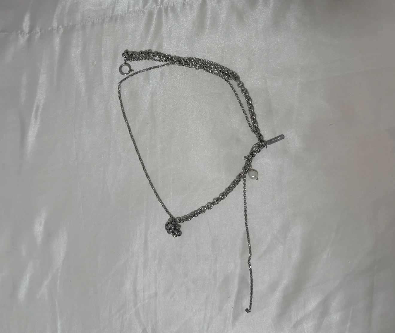 Justine Clenquet Silver Richie Necklace - photo 4