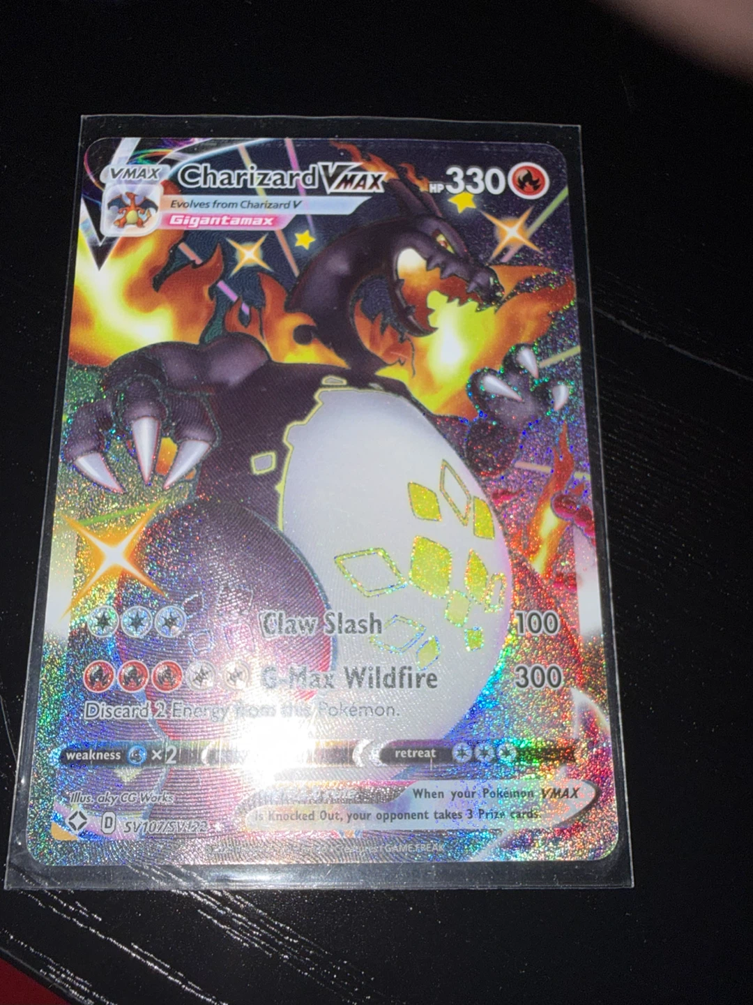 Pokemon Charizard VMAX SV107/SV122 Trading Card