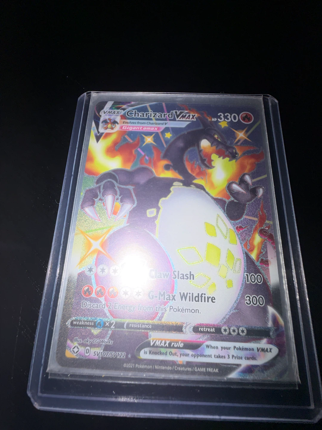 Pokemon Charizard VMAX SV107/SV122 Trading Card - photo 4