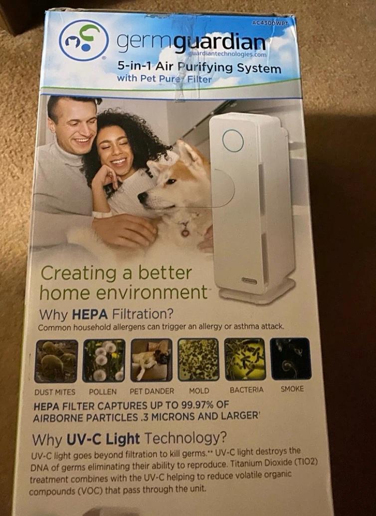 GermGuardian 5-in-1 Air Purifying System with Pet Pure Filter - photo 5