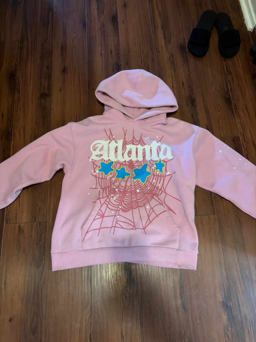 Pink Atlanta Spider Web Hoodie