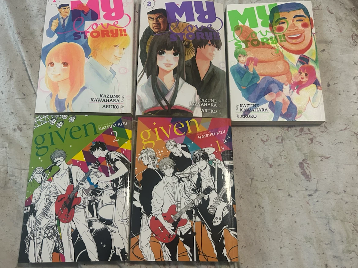My Love Story!! and Given Manga Lot ($10 per book)