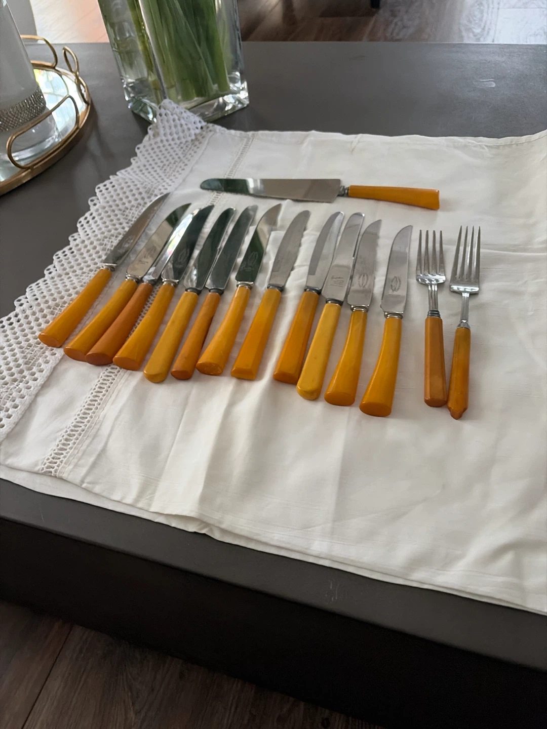 Vintage Cutlery Set - Knives and Forks
