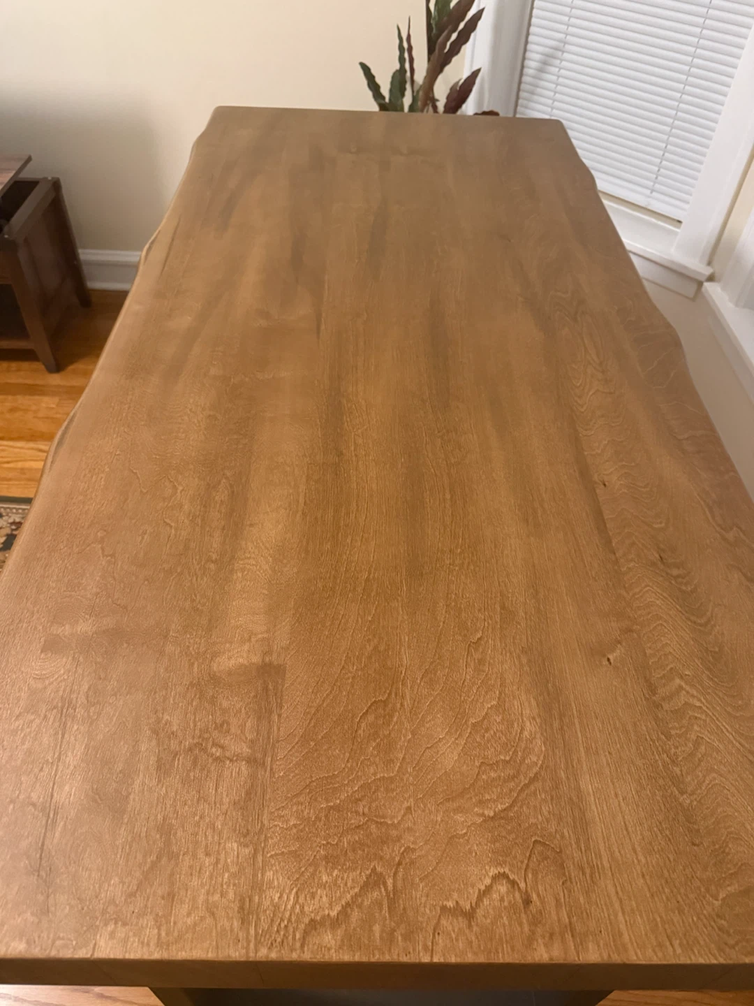 Live Edge Wood Top Table with Black Metal Legs - photo 2