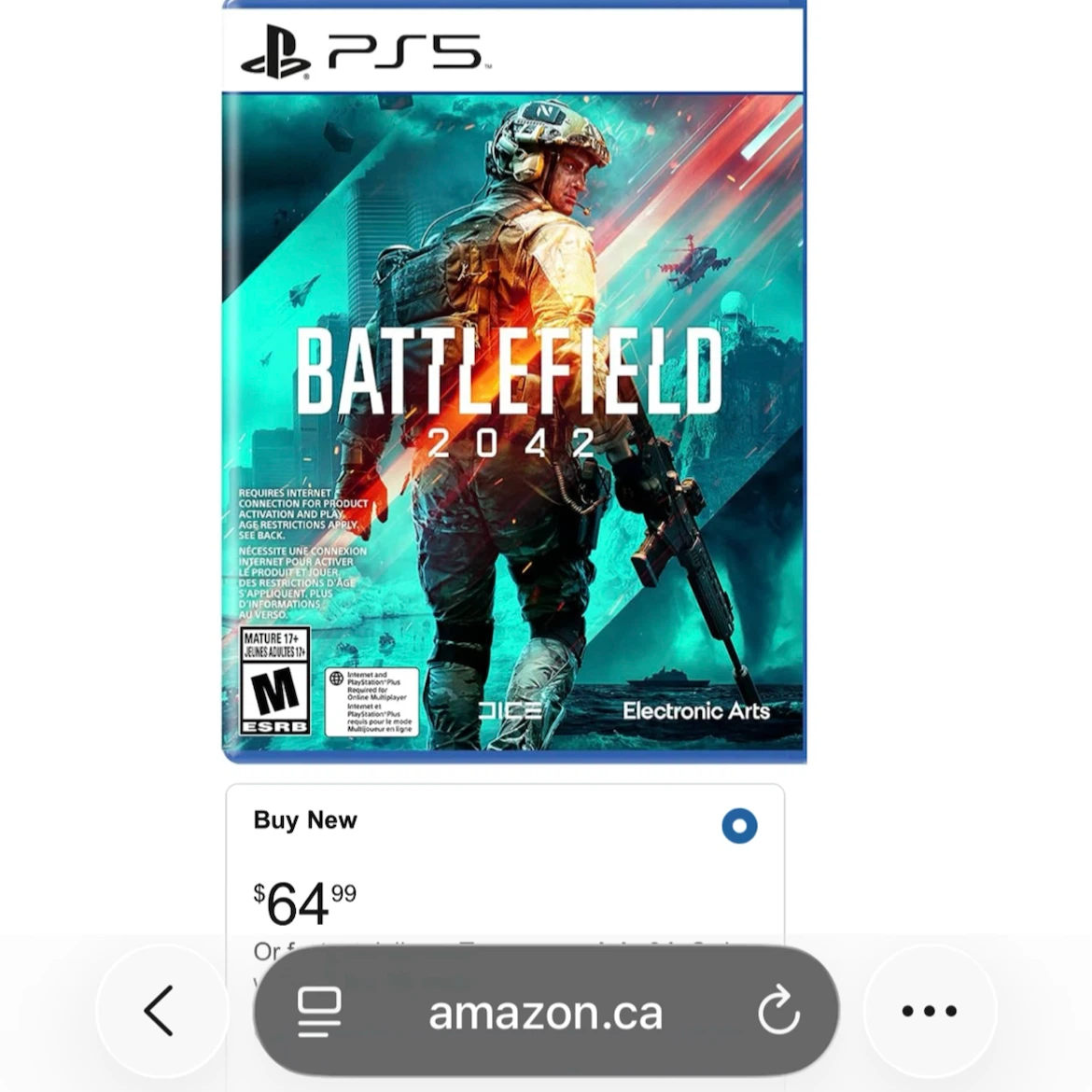 BRAND NEW SEALED! Battlefield 2042 PS5 DISC - photo 3