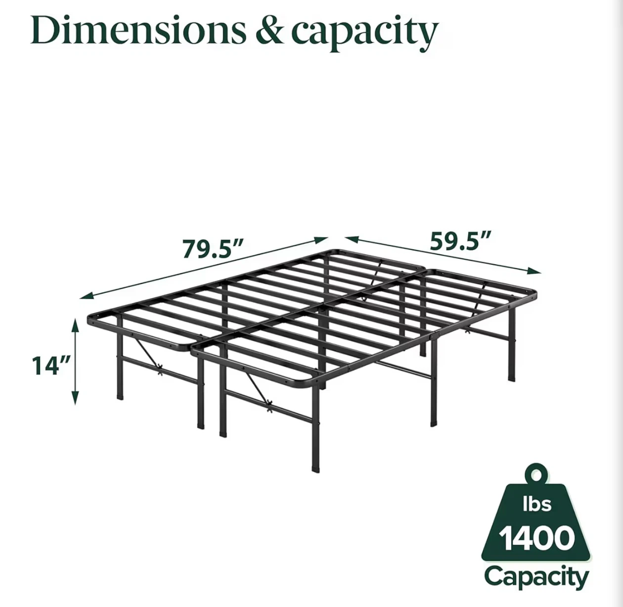 Queen Size Metal Bed Frame
