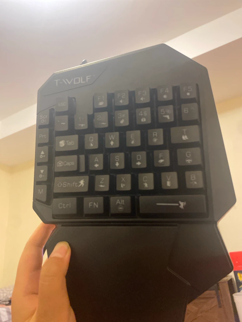 T-WOLF One Handed Gaming Keyboard