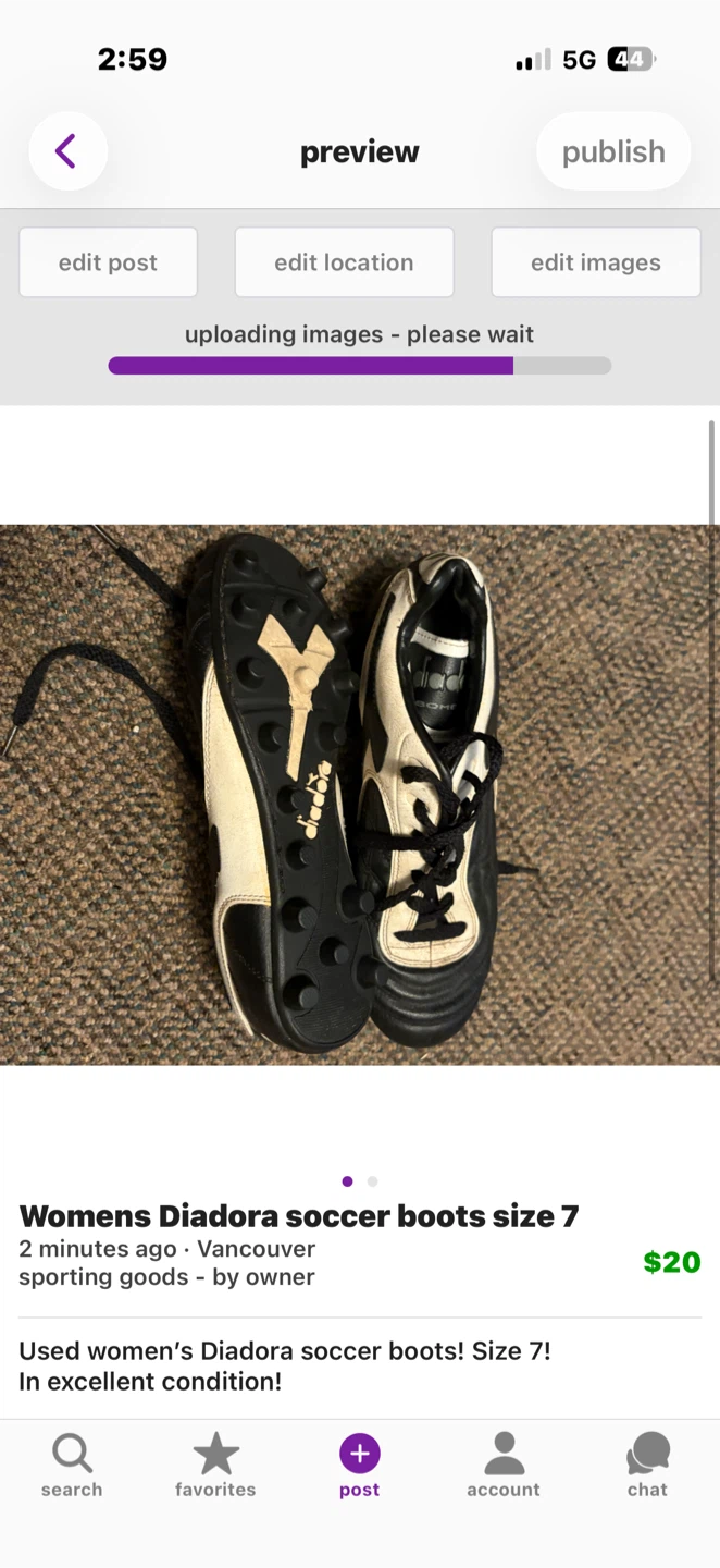 Women's Diadora Soccer Boots Size 7