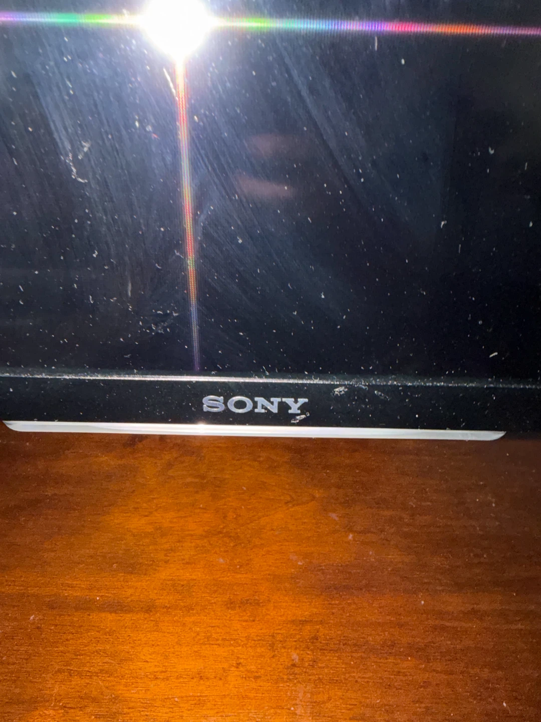 Sony TV with Dark Wood Media Stand - photo 2