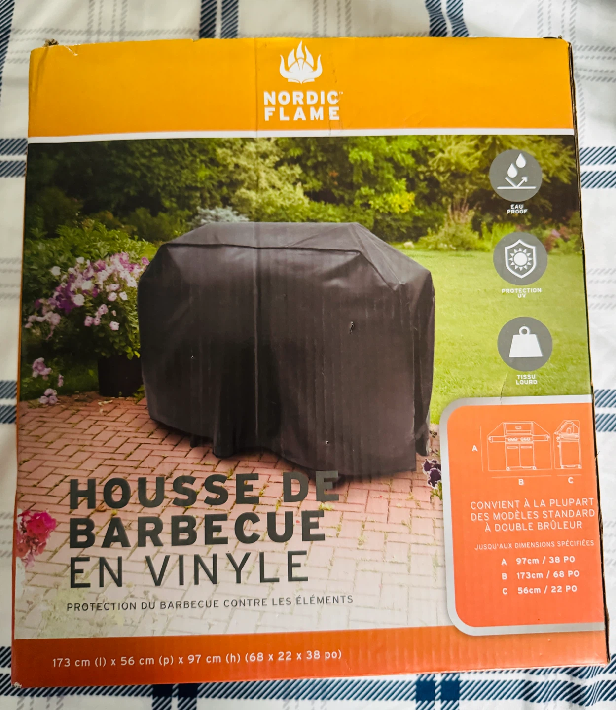Nordic Flame Vinyl BBQ Cover (153x 56 x 97 cm) - photo 2