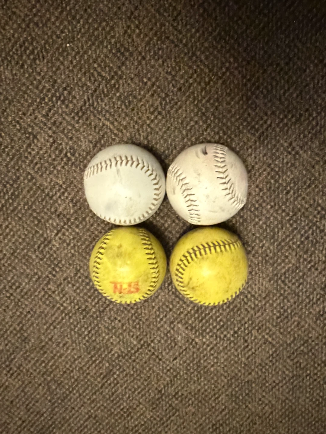 4 softballs