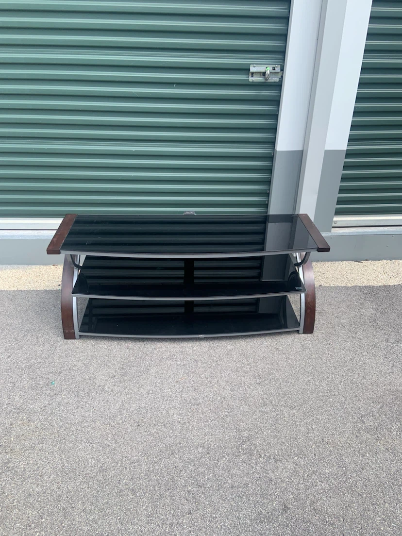 3-Tier Media Console Stand - photo 2