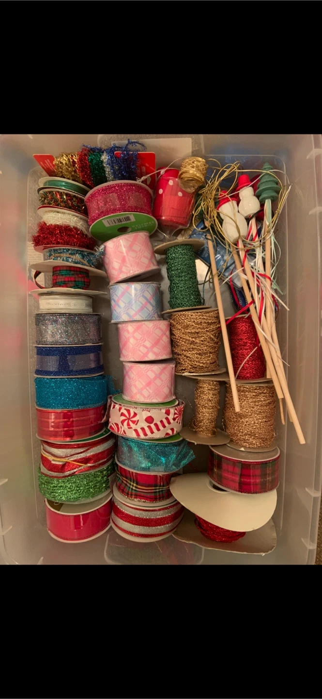 Assorted Ribbons and Craft Embellishments