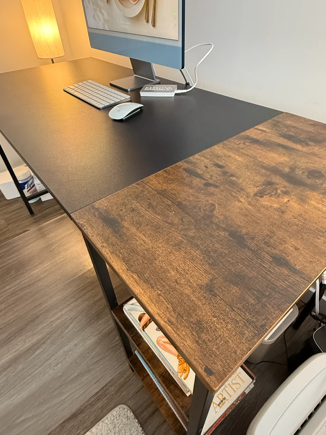 Two-Tone Wooden Desk w/Shelves (54TH ST, WNY, NJ) - photo 2