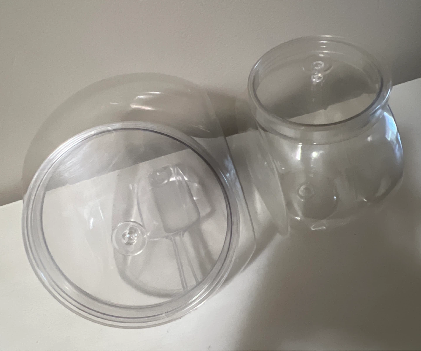 Clear Plastic Candy Jars with Scoop