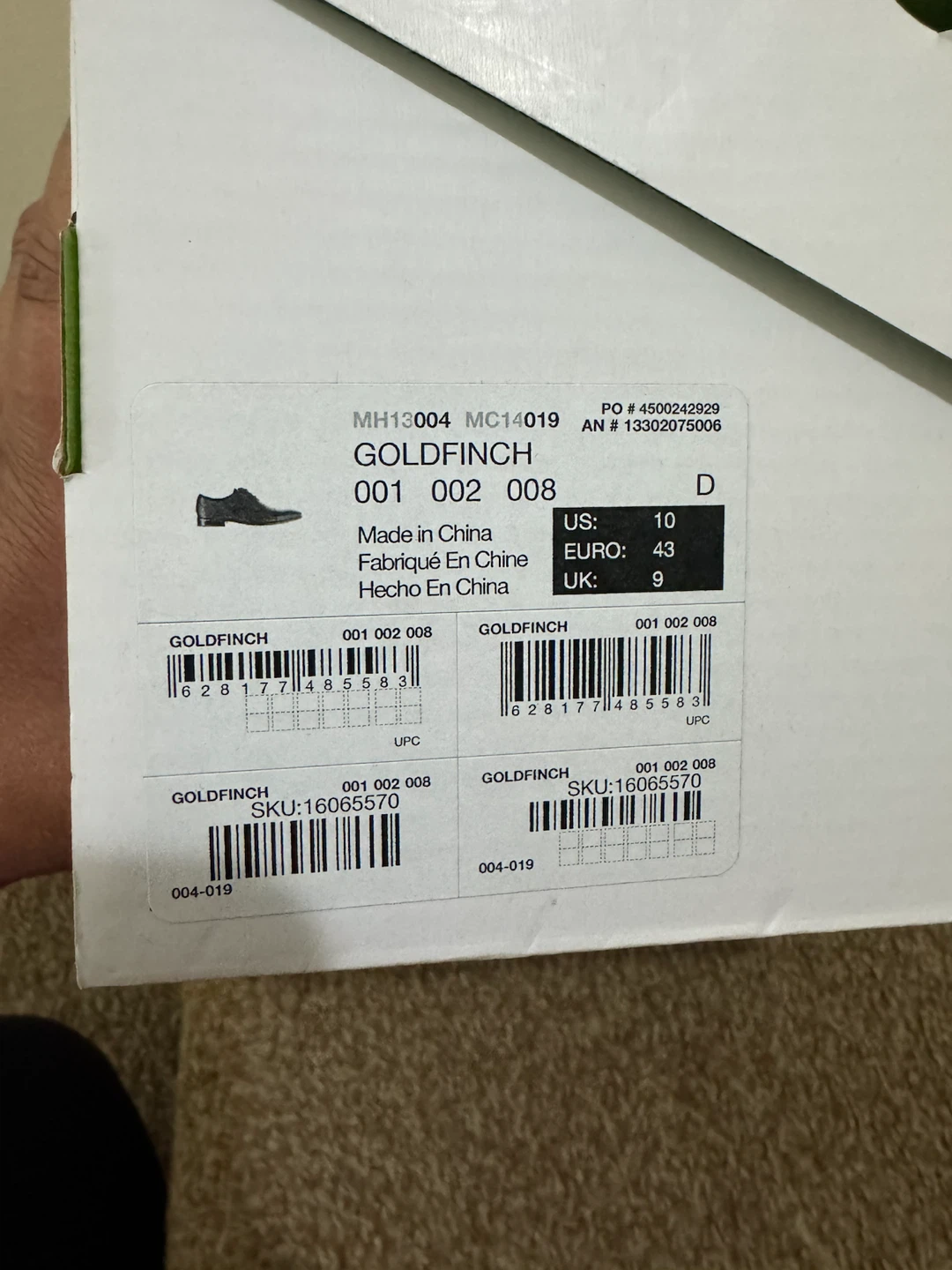 Call It Spring Men's Goldfinch Black Leather Dress Shoes