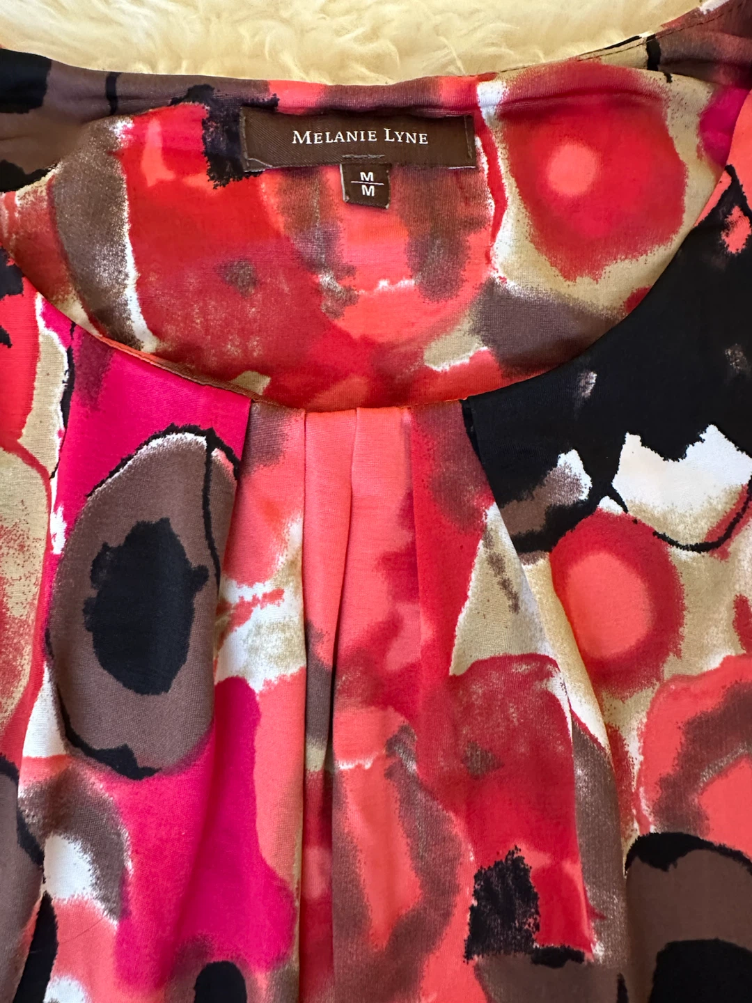 Melanie Lyne Sleeveless Floral Print Blouse - Size M - photo 2