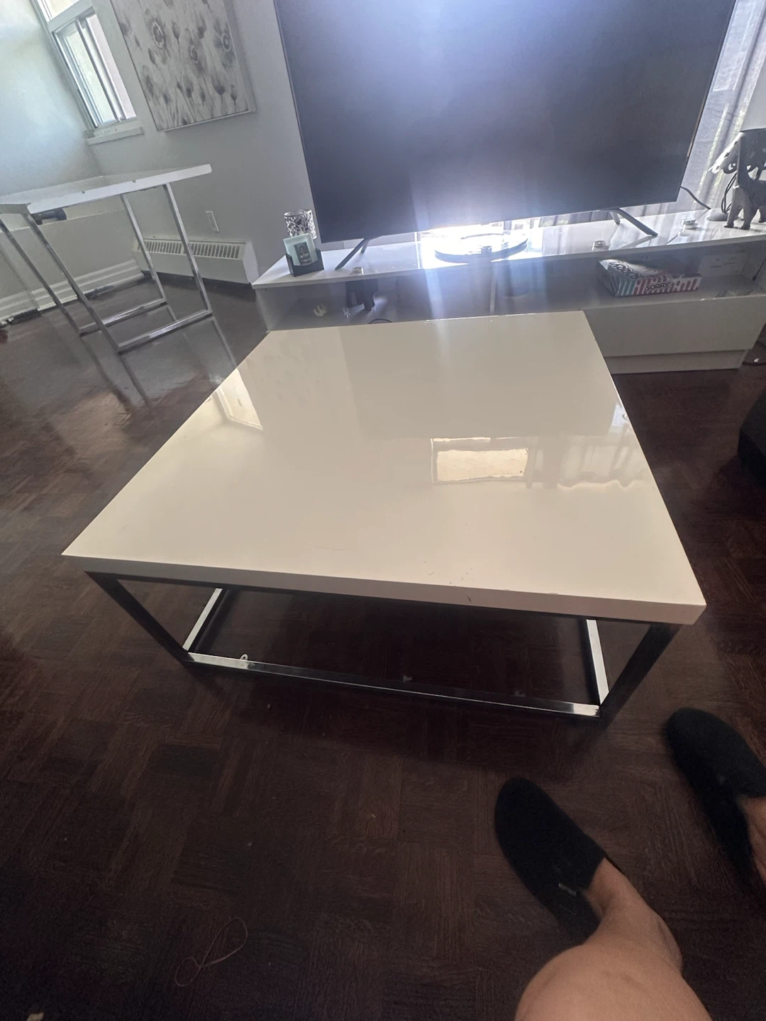 White Square Coffee Table - photo 2