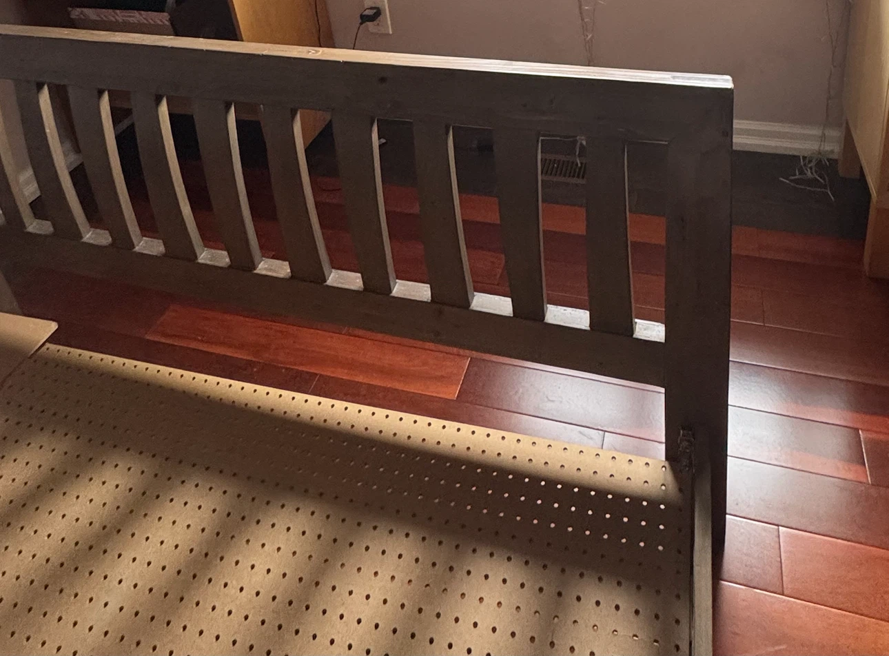Solid Wood Bedframes Railings and Mattress - photo 3