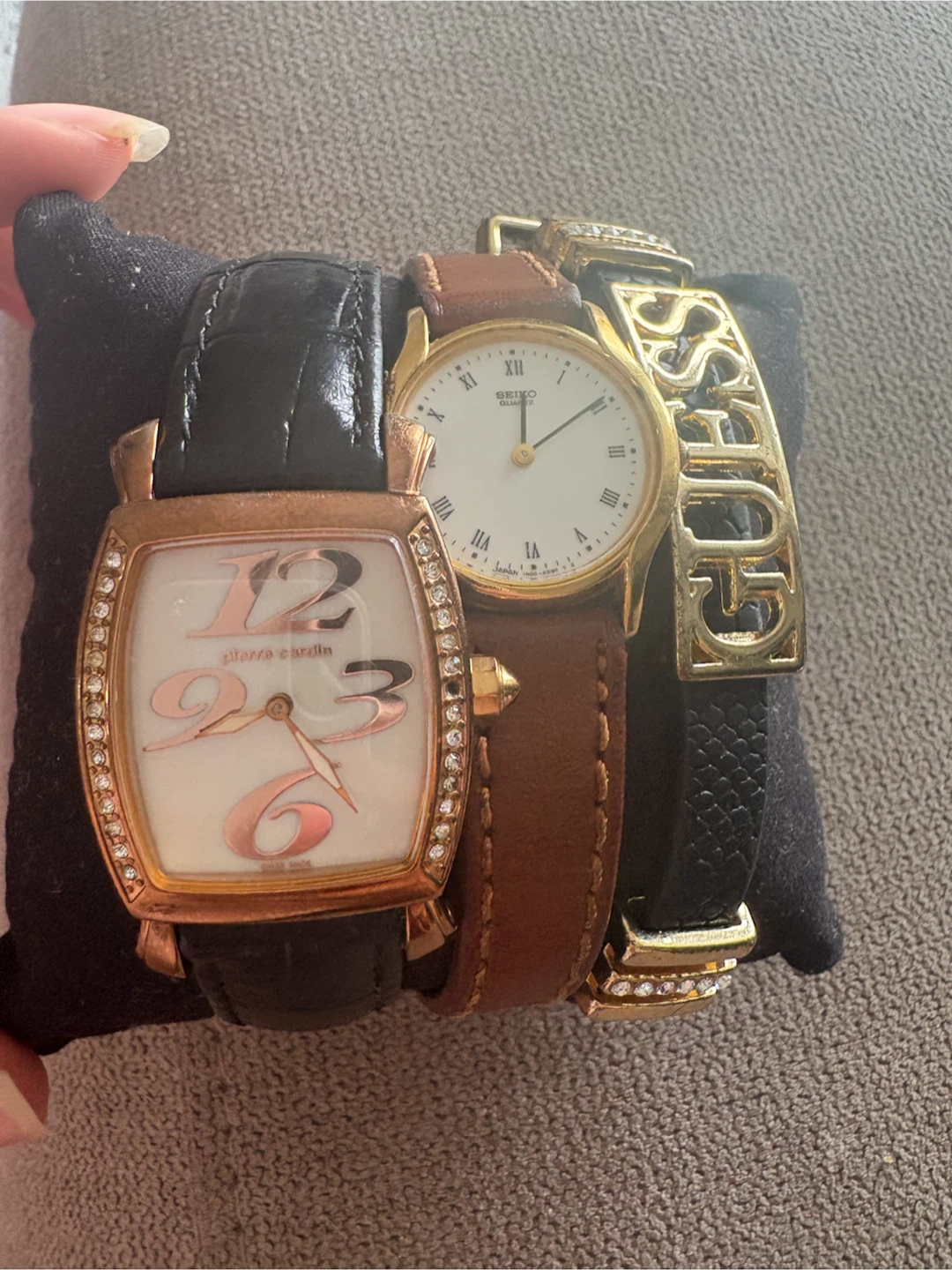 Seiko, Pierre Cardin, and Guess Women's Watches/Accessories
