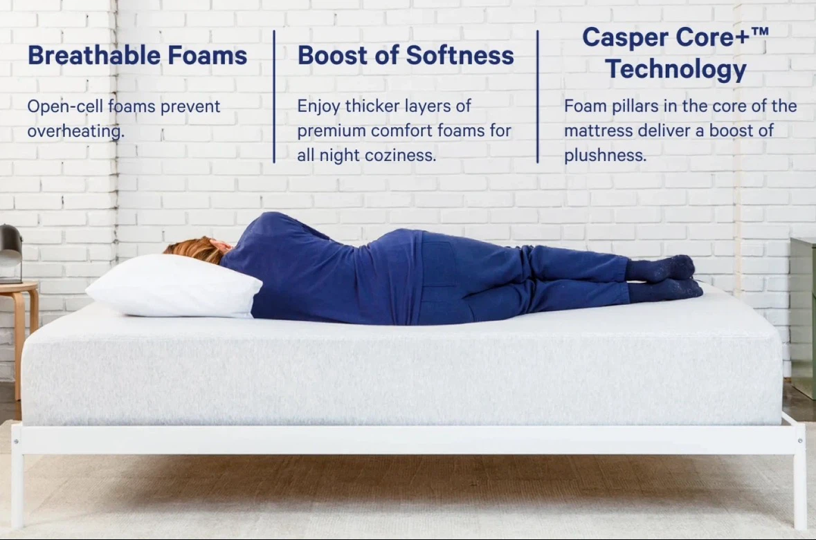 Great for Student Casper Twin XL + frame - photo 2