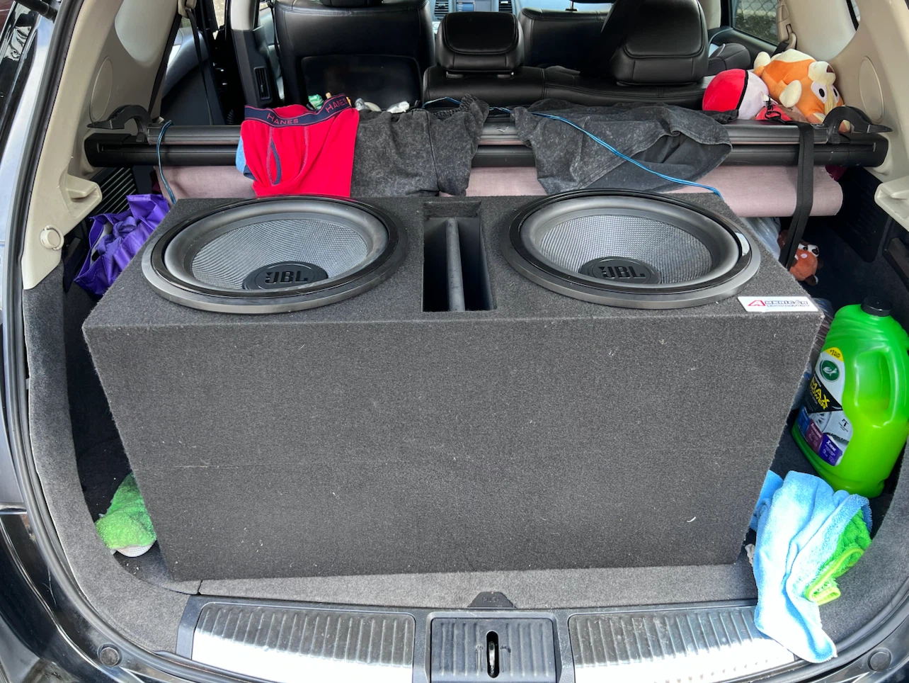 JBL Dual 12-inch Subwoofer Box with Planet Audio Amplifier - photo 4
