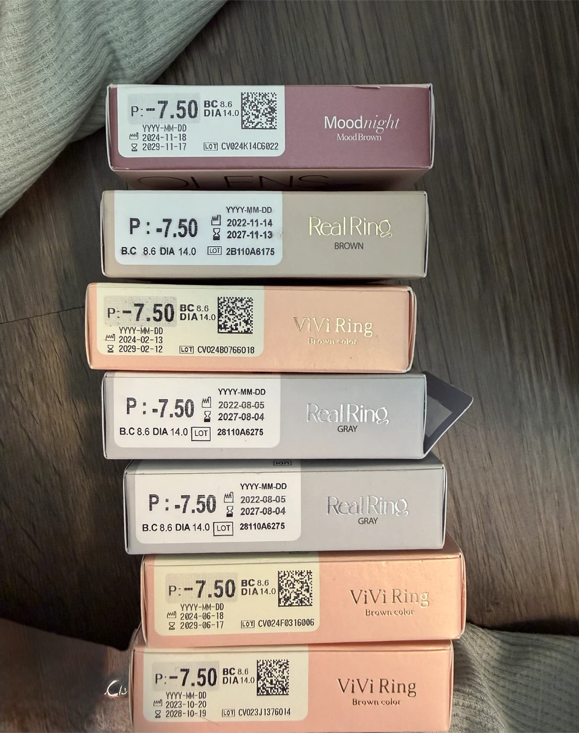 OLENS contacts - 7 boxes 1 month duration