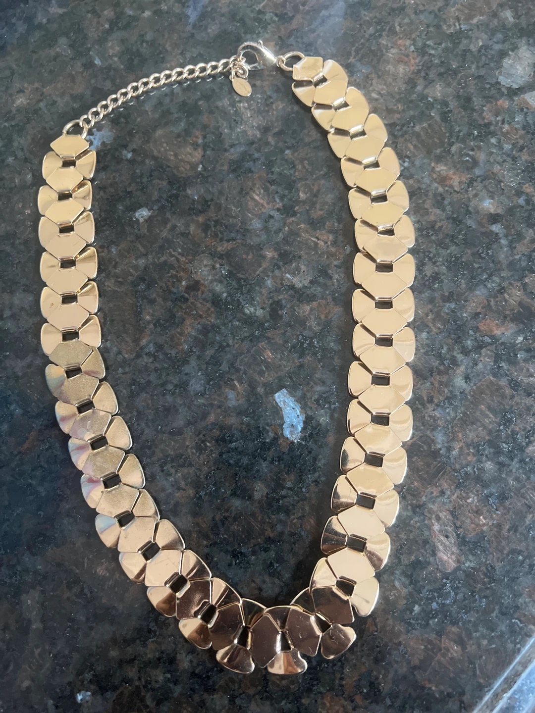 Gold Tone Statement Necklace