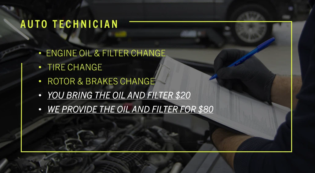 Oil change services - photo 2
