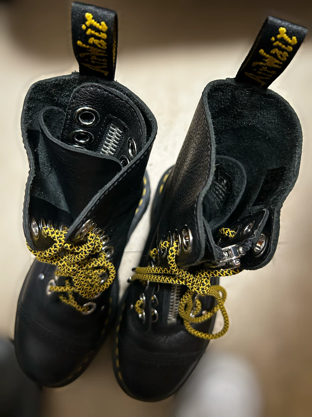 Dr. Martens Black Leather Platform Boots - photo 5